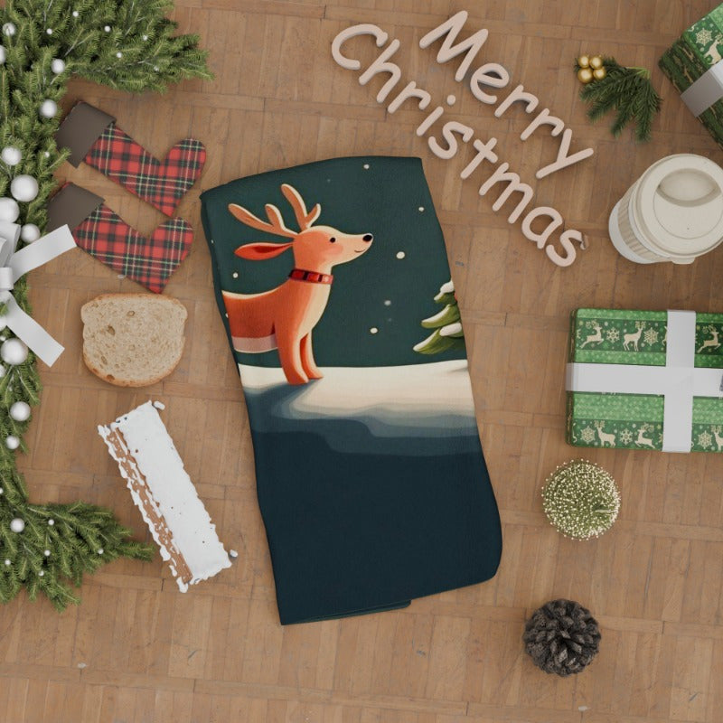 A single Christmas towel measuring 18 by 66.04 cm, ideal for gifting.