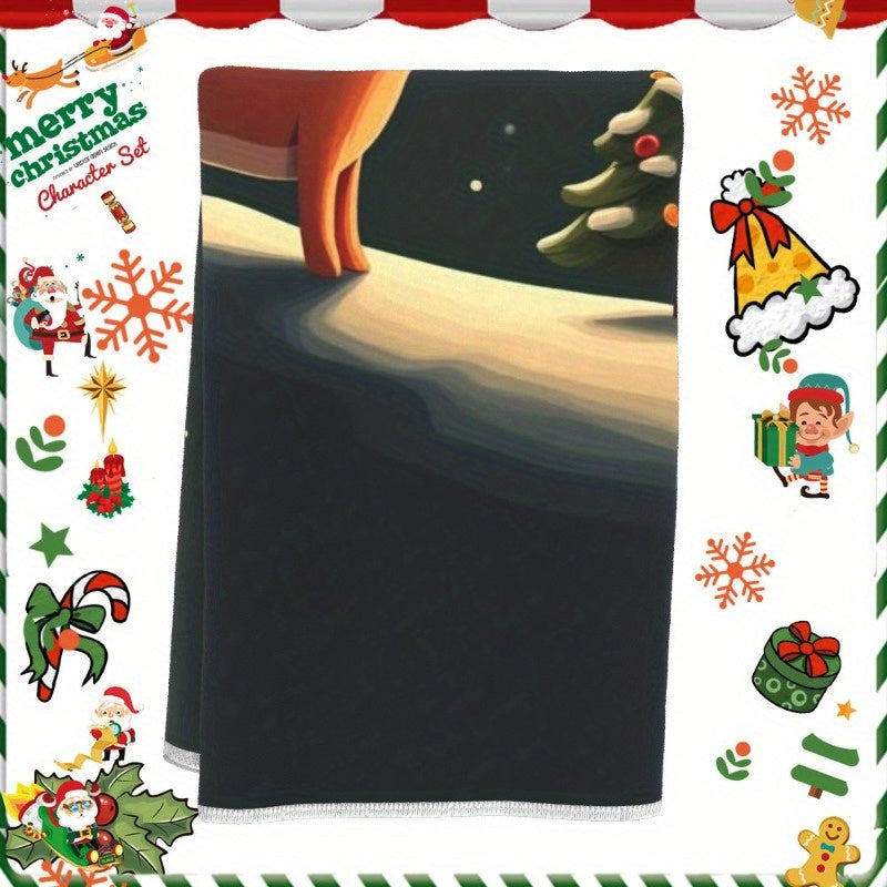 A single Christmas towel measuring 18 by 66.04 cm, ideal for gifting.