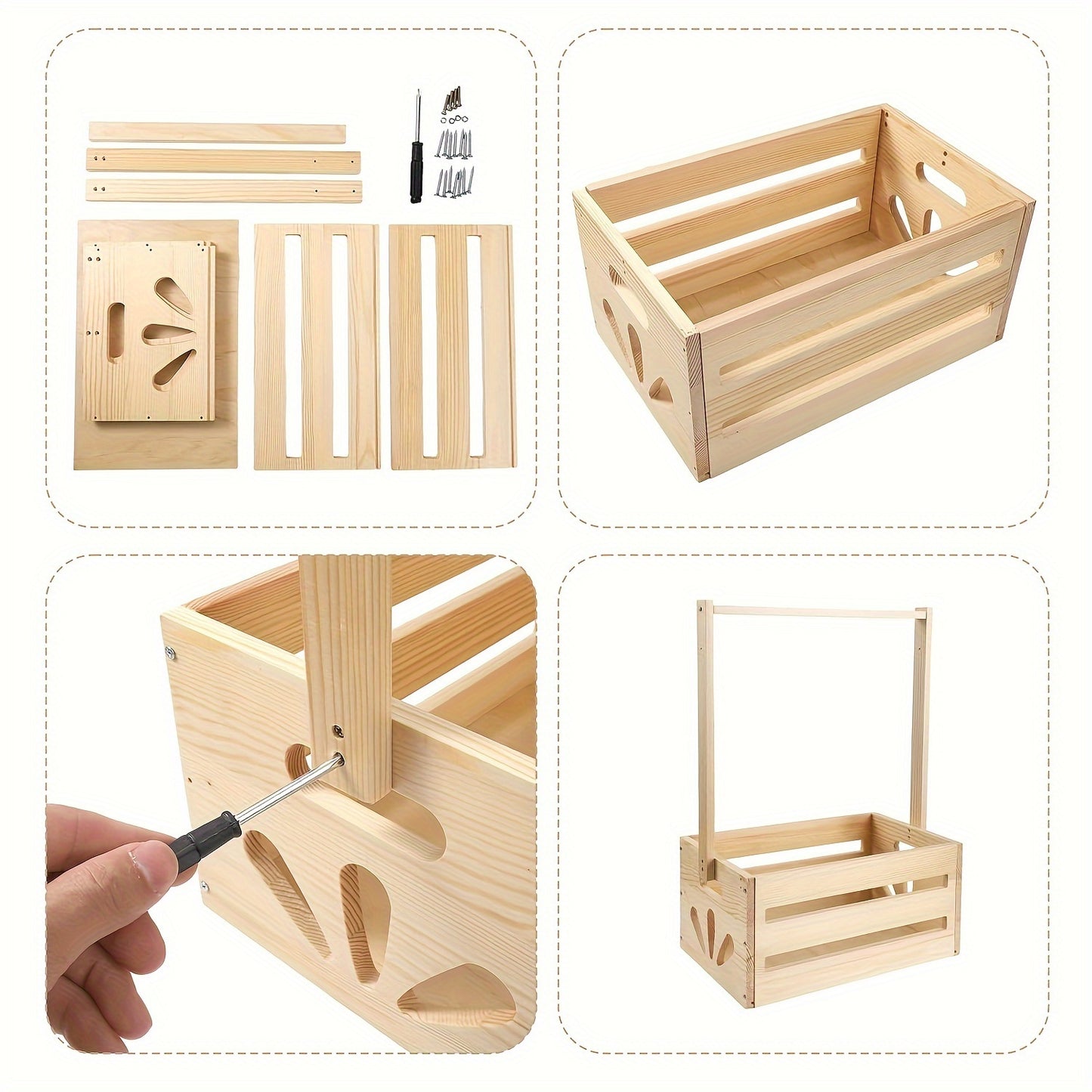 Yellow wooden storage organizer with hanging rod for nursery closet. Can hold clothes, toys, and diapers. Versatile rectangle basket, ideal as a gift.