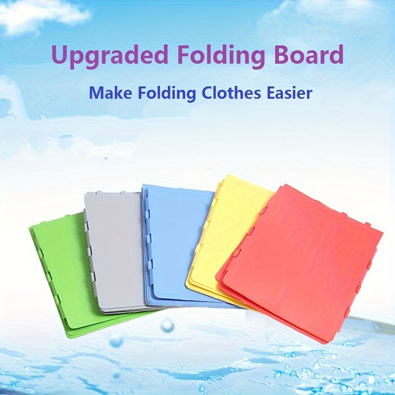 Durable Plastic Laundry Boards for Easy Clothes Folding, Space-Saving Closet Organizer for Shirts, T-Shirts, and Jeans. Perfect for Home Use or Travel, No Electricity Required for Adults and Kids. Streamline Laundry Storage and Organization.