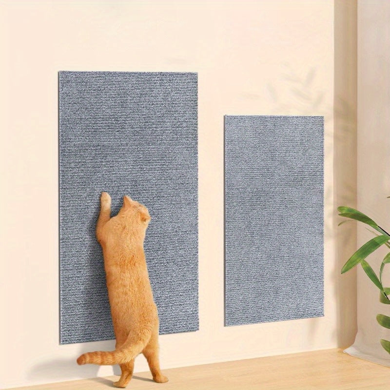 Personalize your self-adhesive cat scratching pad with DIY cut and shape design for furniture protection, sized 39.88x100.08cm.