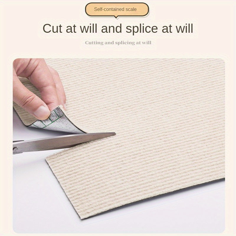 Personalize your self-adhesive cat scratching pad with DIY cut and shape design for furniture protection, sized 39.88x100.08cm.