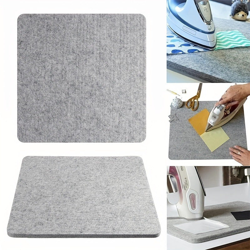 Thick Felted Wool Quilter's Pressing Mat - Ideal for Quilting, Sewing Projects, Small Appliances, and Bedroom Accessories - Heat Resistant Ironing Board - Long Lasting, Non-Slip, and Simple to Maintain