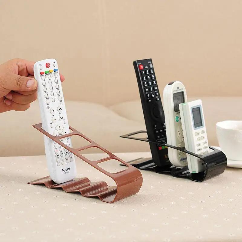 Plastic TV Air Conditioning Stand with Multi-Remote Holder and Independent Pull-Out Shelf, Home Office Entertainment Organizer - No Wood or Power Required. Perfect for Living Room Furniture.