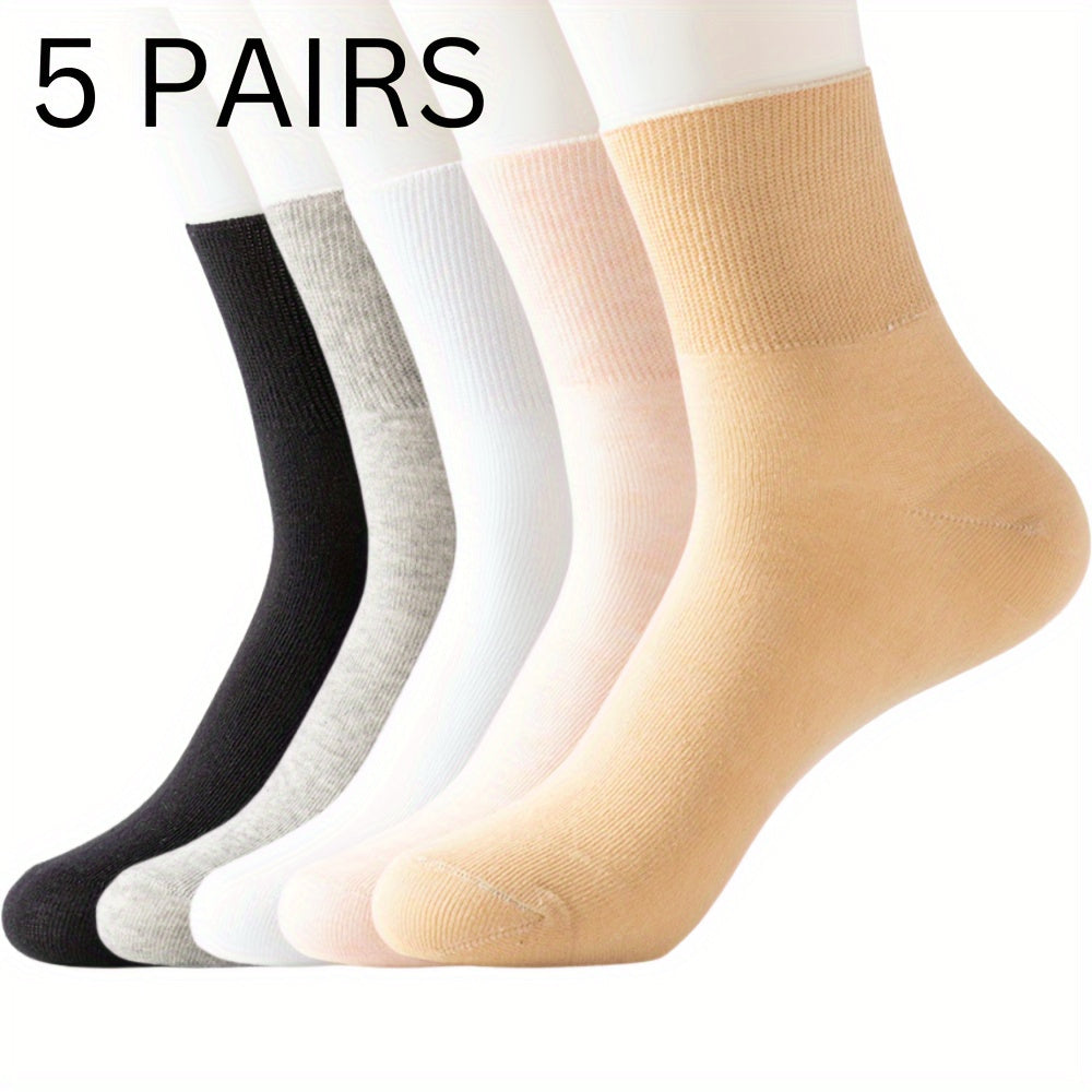 Non-binding diabetic socks, comfortable seamless knit, ideal for swollen feet and ankles - great gift for seniors, pregnant women, made of cotton.