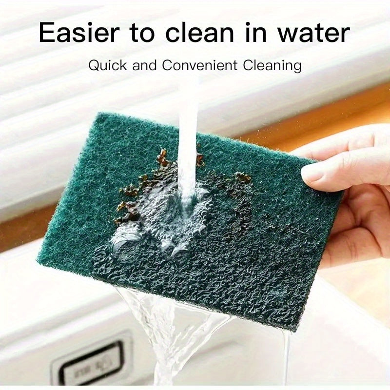 20 green microfiber cleaning sponges, vintage style for home kitchen use. Made of polyester, with low shedding and machine washable. Ideal for scrubbing dishes, cleaning pots, and other kitchen tasks.