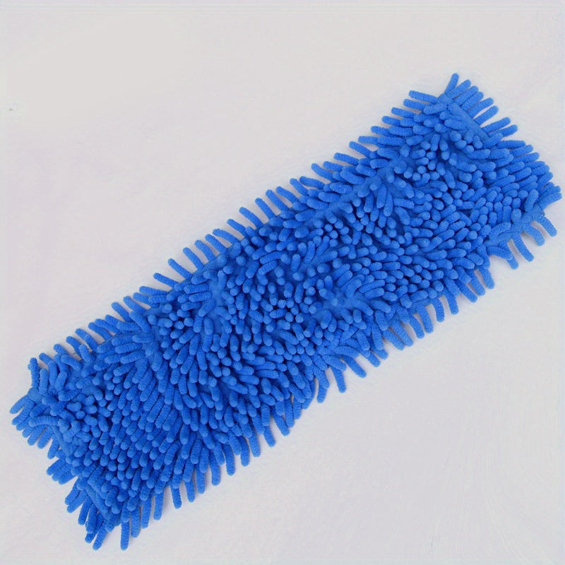 Replacement pads for home cleaning, easy-to-attach 3-pack of chenille microfiber dust mop head refills.