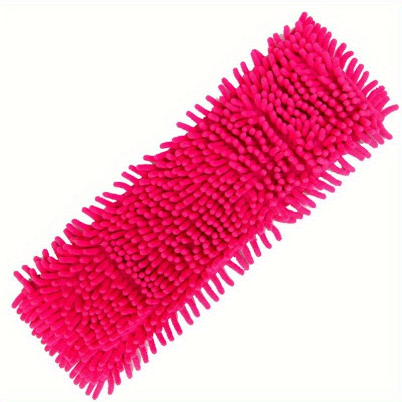 Replacement pads for home cleaning, easy-to-attach 3-pack of chenille microfiber dust mop head refills.