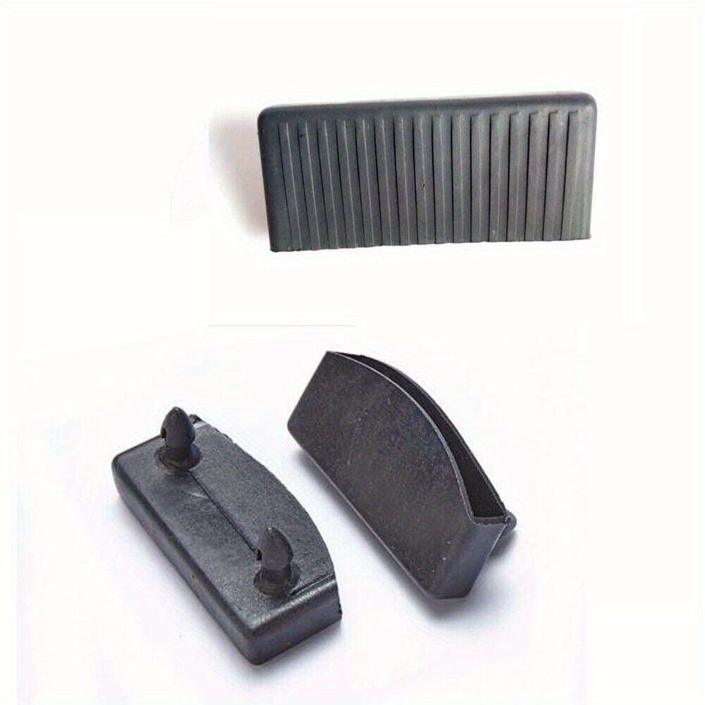 Set of 6 Plastic Bed Slat Replacement End Caps - Sturdy Mattress Support Holders, Easy to Install, Black Color