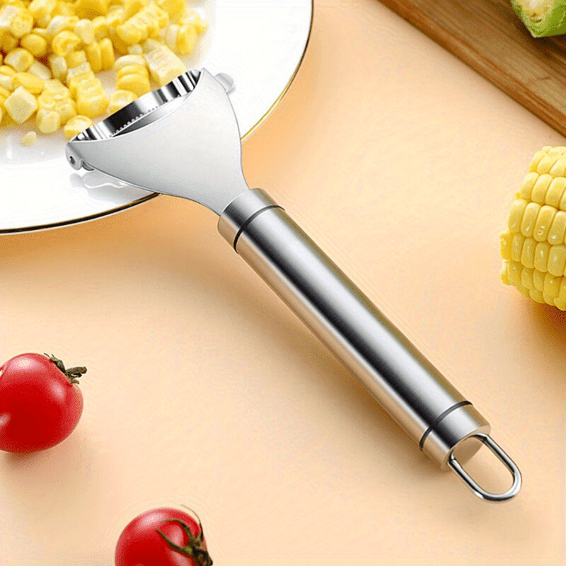 Stainless Steel Corn Stripper - Safe for Food Contact and Easy to Use for Home and Outdoor Kitchen- Removes Corn Kernels Effortlessly at Home