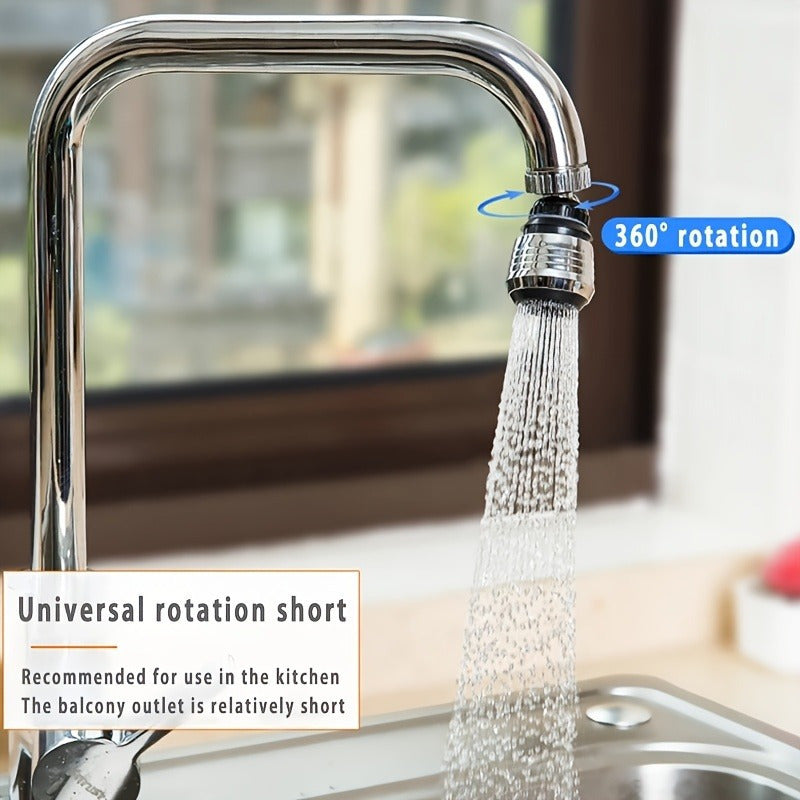 360 Rotatable Faucet Extender with Adjustable Sprayer Modes and Splash-proof Head for High Pressure Water Savings in the Bathroom.