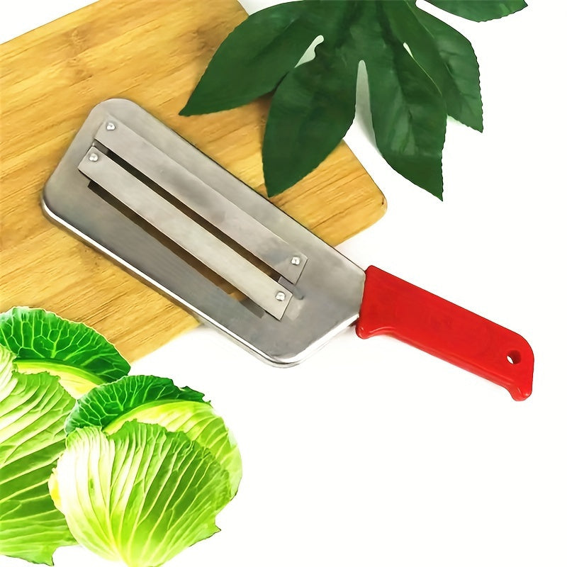 Manual Metal Cabbage Hand Chopper - Effortlessly Slice Vegetables for Sauerkraut and More - Sturdy Kitchen Gadget for Easy Chopping