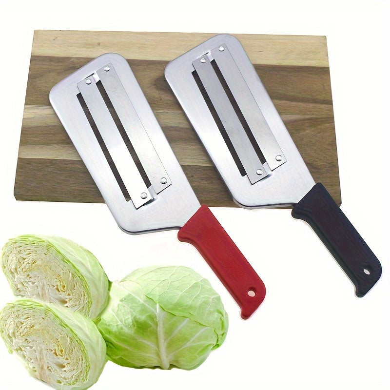 Manual Metal Cabbage Hand Chopper - Effortlessly Slice Vegetables for Sauerkraut and More - Sturdy Kitchen Gadget for Easy Chopping