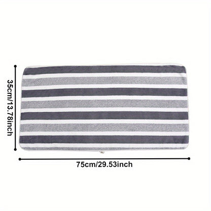 5 ultra-soft, quick-dry striped towels - perfect for home, gym, and spa. Durable and super absorbent.