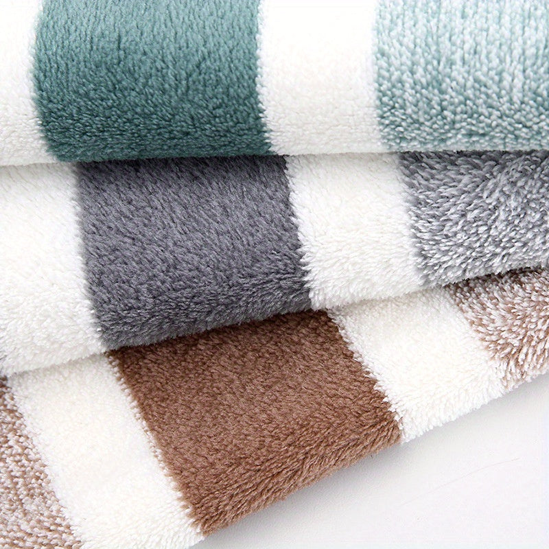 5 ultra-soft, quick-dry striped towels - perfect for home, gym, and spa. Durable and super absorbent.