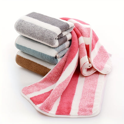 5 ultra-soft, quick-dry striped towels - perfect for home, gym, and spa. Durable and super absorbent.