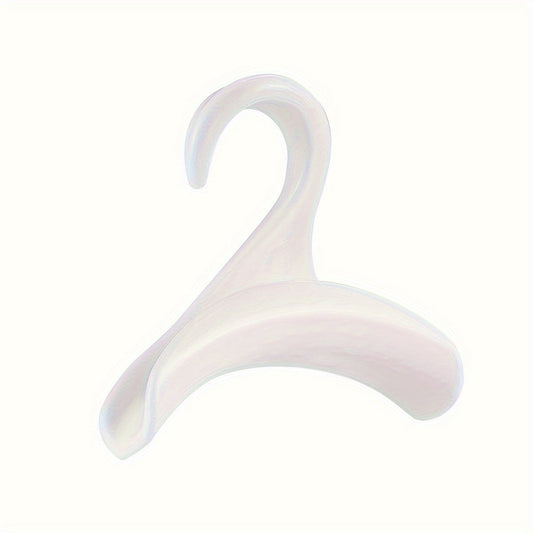 Set of 5 Elegant White Acrylic Purse Hooks - Sturdy, Non-Slip Handbag Hangers for Organizing Your Closet - Perfect for Totes, Backpacks, Belts, Scarves, Hats - Compact Design for Home & Travel, Includes Backing for Closet Organization