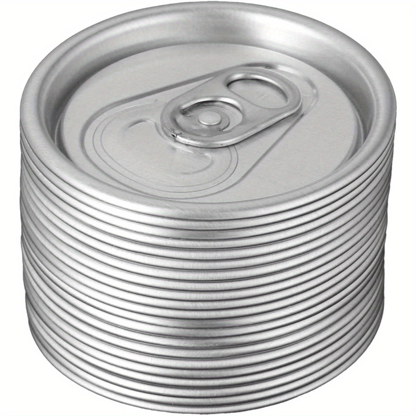 Set of 20 Aluminum Can Lids with Easy-Pull Tabs, Protective Covers for Beverages, Soda Cans, Ideal for Kitchen, Restaurants, Sturdy Container Accessories