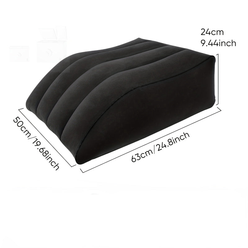 1 Piece Inflatable Leg Lift Pillow - Provides Comfortable Wedge Support for Sleeping, Back and Leg Pain Relief, Post-Surgery Recovery, Hip, Foot, Ankle Support - Made with Durable Polyester Fiber