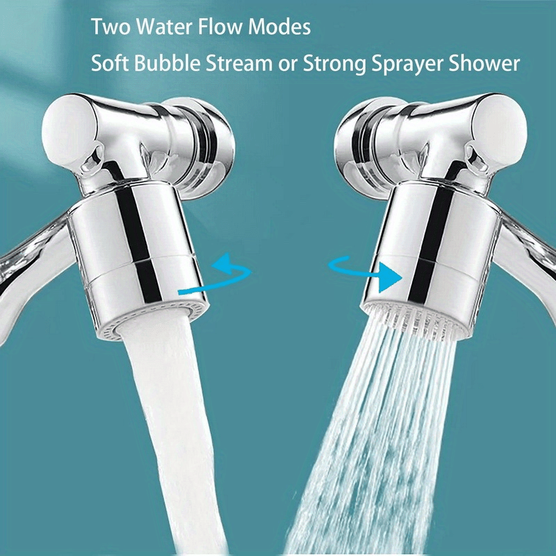 1 universal rotating faucet nozzle suitable for extended faucets and kitchen sinks