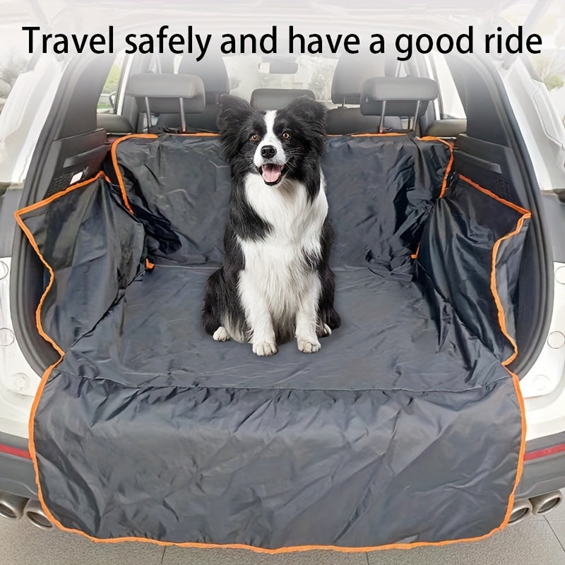 Durable woven car trunk liner made of waterproof polyester offers protection against dirt, scratches, and pet hair for SUVs.