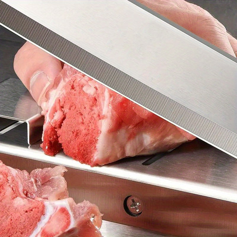 Stainless Steel Chef Knife with Frozen Meat Slicing, Chicken, Duck, Fish Boning, and Commercial Spatula Functions