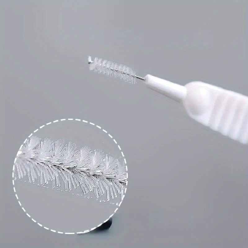 Set of 50 White Shower Head Cleaning Brushes - Perfect for Cleaning Nozzles and Tight Spaces in Bathrooms