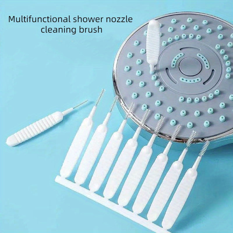 Set of 50 White Shower Head Cleaning Brushes - Perfect for Cleaning Nozzles and Tight Spaces in Bathrooms