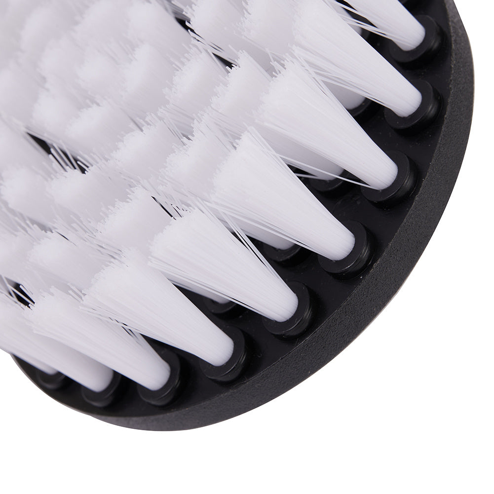 Drill Brush Attachment - 10.16 cm Soft Cleaning Tool for Carpets, Leather, and Upholstery. Perfect Vacuum Cleaner Accessory for Home & Kitchen Use. Plastic Floor Cleaning Brush with Power Scrubber Technology.