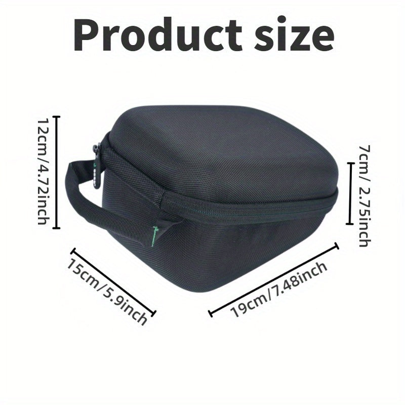 Hard shell case for digital blood pressure monitor with durable exterior, cushioned interior, elastic strap, and easy zipper opening. Ideal for home use.