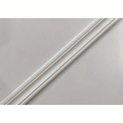 Self-adhesive wall decorative wire made of PE foam, measuring 2.3m for wall and door frame decoration and waistline kick foot line.