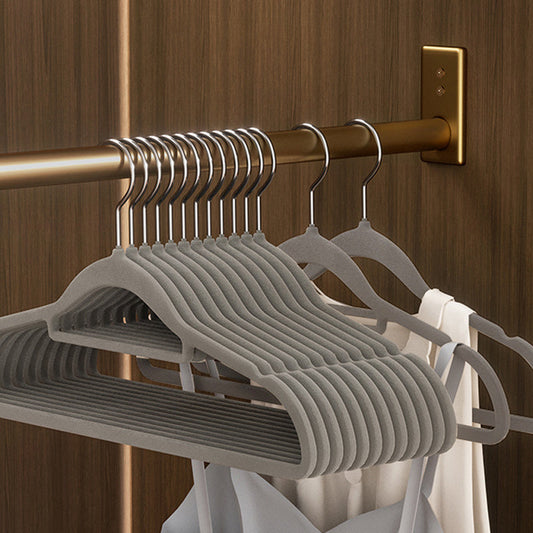 Set of 10 Ultra Velvet Hangers - Non-Slip, Durable with 360° Swivel Hooks for Organizing Shirts & Pants in a Closet