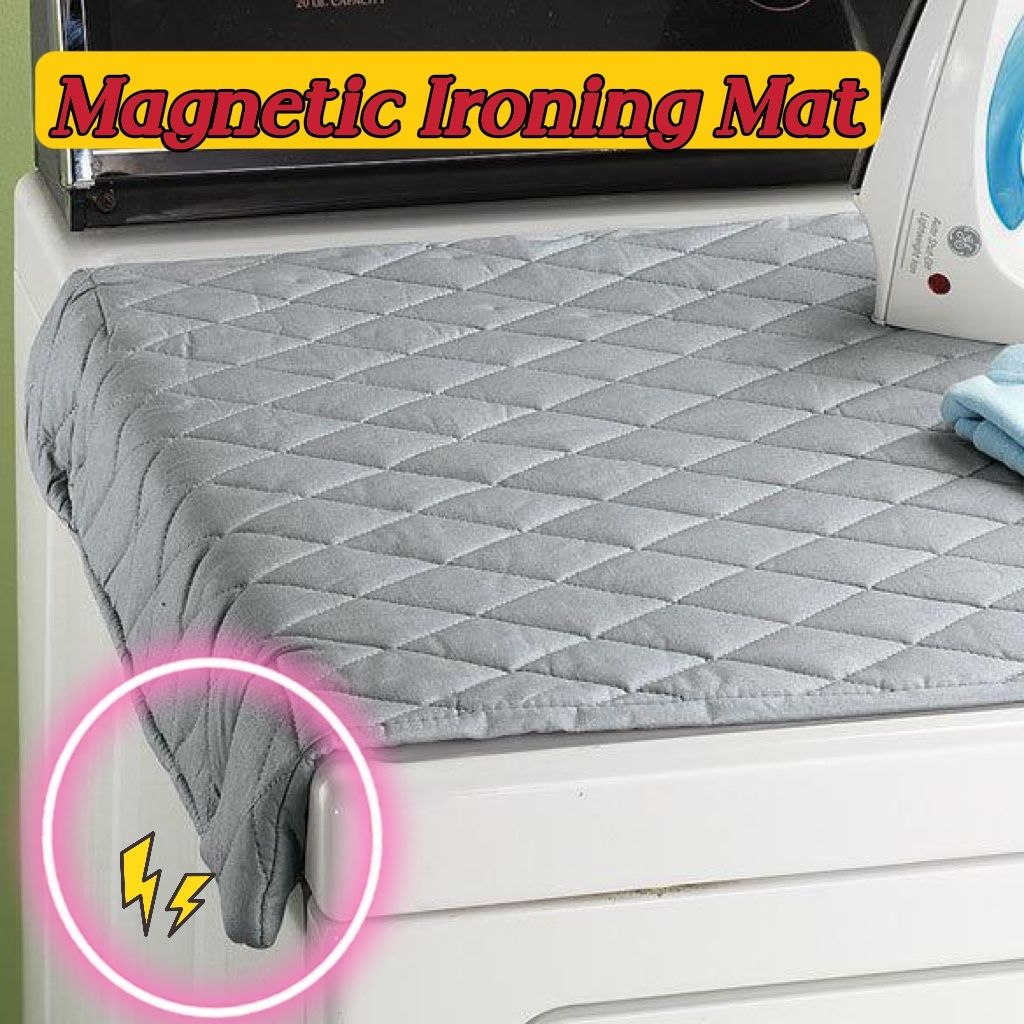 One Chevron Pattern Magnetic Ironing Mat made of Polypropylene, providing heat resistance for ironing boards without the need for electricity. This durable and easy-to-clean pad is perfect for all your ironing needs.