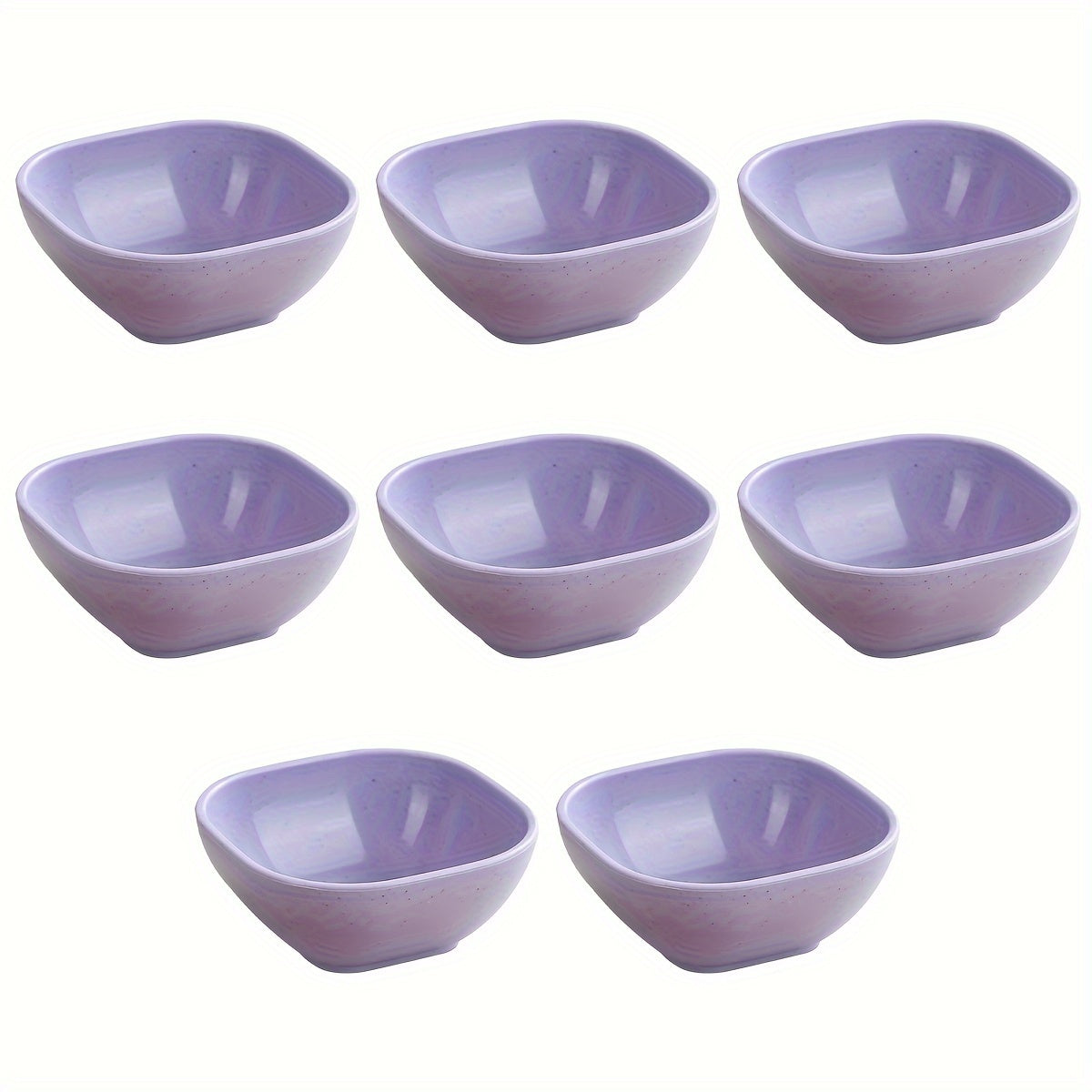 8 to 12 square sauce bowls for Korean, Chinese, and Middle Eastern styles.