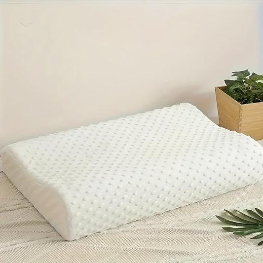 Orthopedic memory pillow with slow rebound to protect head and relax cervical for better sleep.