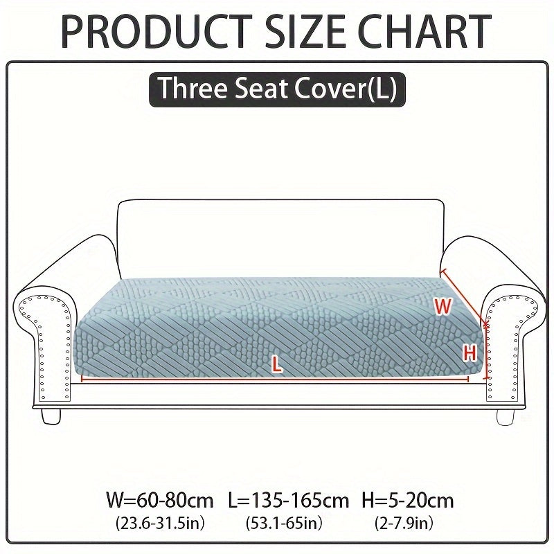 Modern polar fleece jacquard sofa slipcover with elastic band for a fitted look. Machine washable and pet-friendly. Fits sectional, armchair, loveseat, 3-seater, and 4-seater sofas. Includes armrest covers. Great Christmas gift idea.