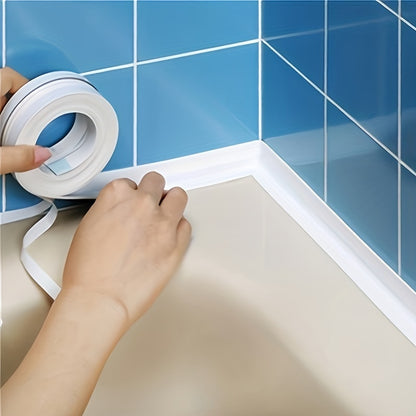 1 piece of Self-Adhesive Waterproof Caulking Tape - perfect for enhancing your bathroom or as a Halloween or Christmas decoration.