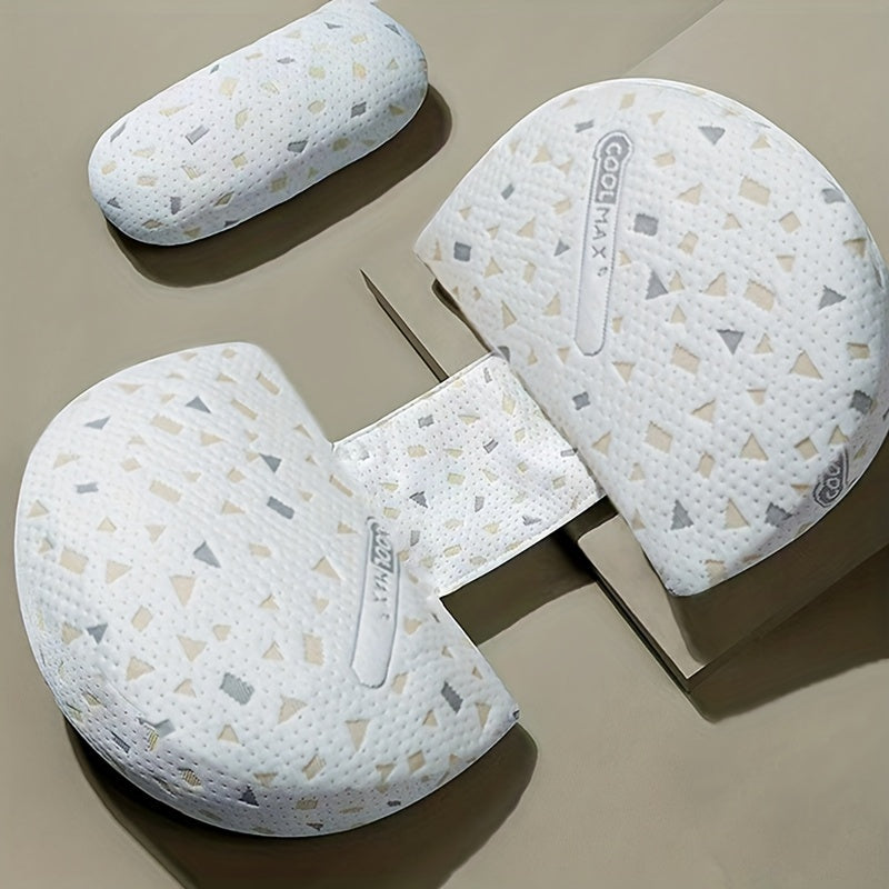 U-Shaped Maternity Pillow with Floral Print, Providing Belly Support for Side Sleeping and Waist Protection