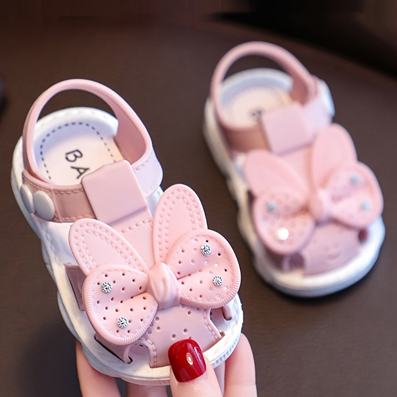 Cute Bowknot Girls' Summer Sandals - Comfortable, Non-Slip Footwear for Kids