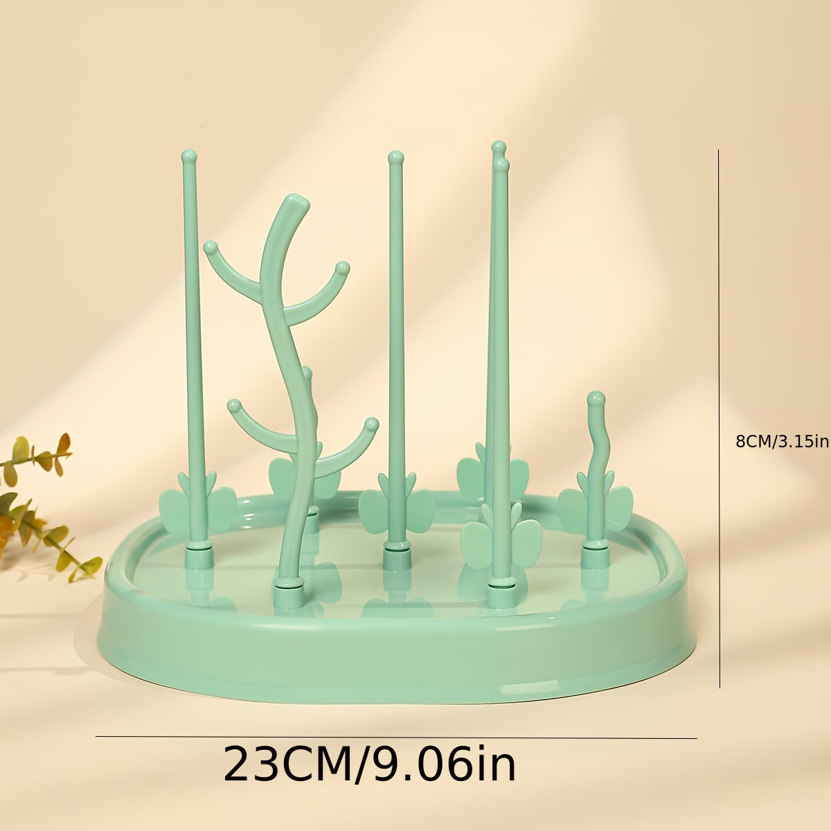 Multifunctional Butterfly Tree-Shaped Bottle Drying Rack made from PP Material, ideal for Youngsters' Feeding Supplies with Drainage and Storage Organizing Features