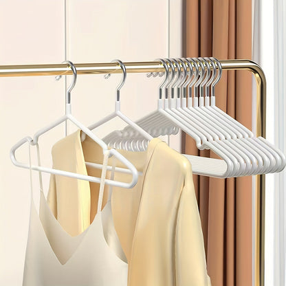 Sturdy Metal Coat Hangers, Set of 30/10, Anti-Slip, Long-Lasting for Bedroom, Closet Organization and Storage