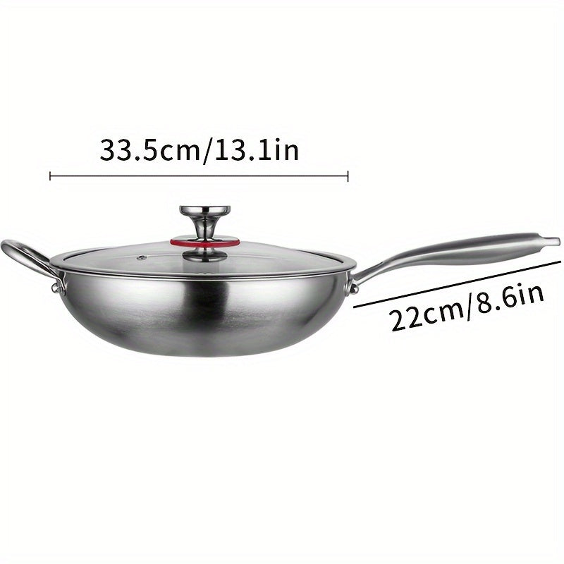 One piece of Hammer Pattern Stainless Steel Cast Iron Frying Pan for Eggs - Long-lasting Non-stick Surface, Ideal for Frying Eggs, Stir-frying, and Various Cooking Tasks; Must-have Kitchen Tools and Accessories.