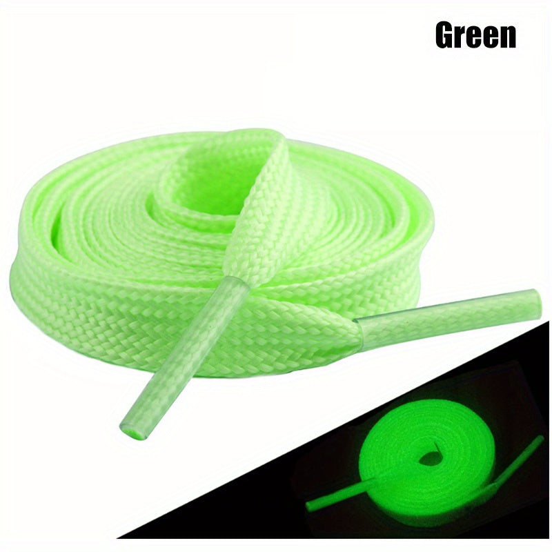 1 Pair of Glow-in-the-dark Shoelaces for Men and Women's Sneakers, Reflective