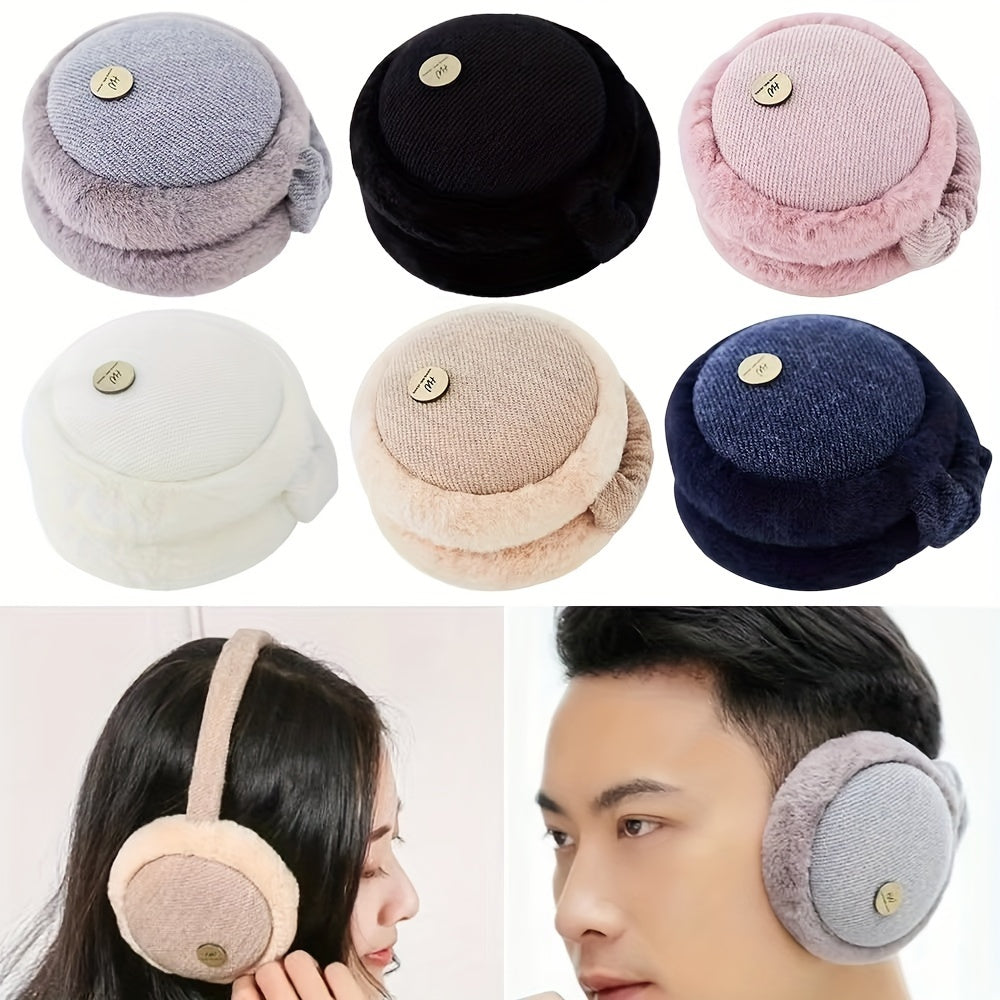 [Top Pick] Stay Warm this Winter with Cozy Plush Ear Warmers, Ideal for Cold Weather Outdoor Activities, Made with Stretchable Polyester Fabric, Hand Wash recommended, Features Ear Flaps for Extra Protection