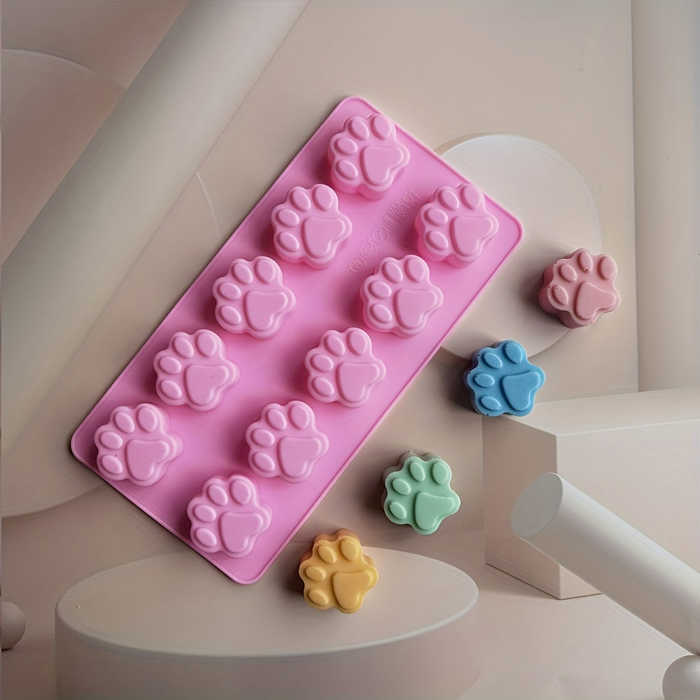 Silicone Mold for Cat Paw Shaped Treats - Perfect for Chocolate, Baking, and Desserts - Great for Pastries, Cookies, and Cakes