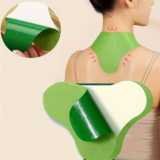 20/30pcs Acupressure Patches for Shoulder, Neck, Back, Waist, Hand - Home Use, No Power, Green Adhesive, White Border, Body Massage Patches | Easy Apply, Skinfriendly Adhesive