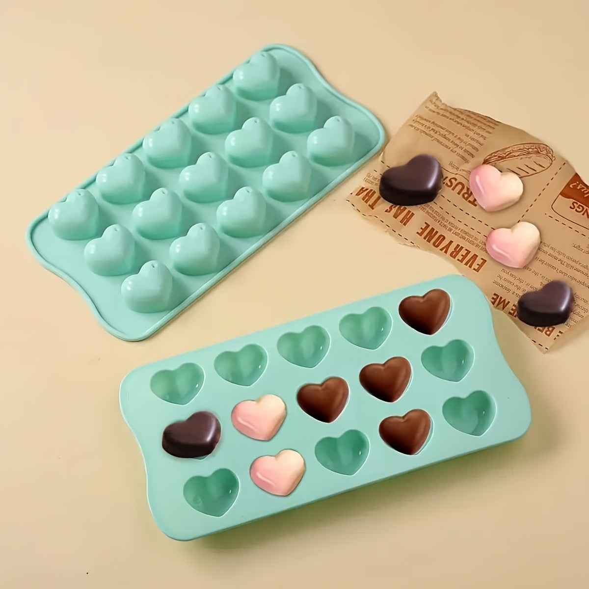 '- Get creative with our 3D Heart Shaped Chocolate Mold, perfect for DIY cake decorating and baking
- Made from high-quality silicone, this mold is also great for making jelly and candy
- A versatile kitchen gadget that will add a touch of love to your