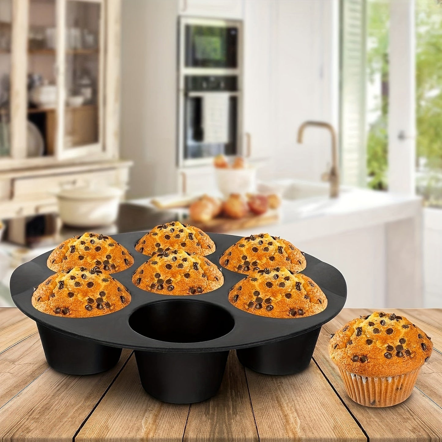 Возьмите в руки Air Fryer Muffin Pan, силиконовую форму для мини-кексов, подходящую для фритюрниц объемом 3,7–6,1 кварты. Этот универсальный инструмент для выпечки — обязательный кухонный гаджет для всех ваших потребностей в выпечке.