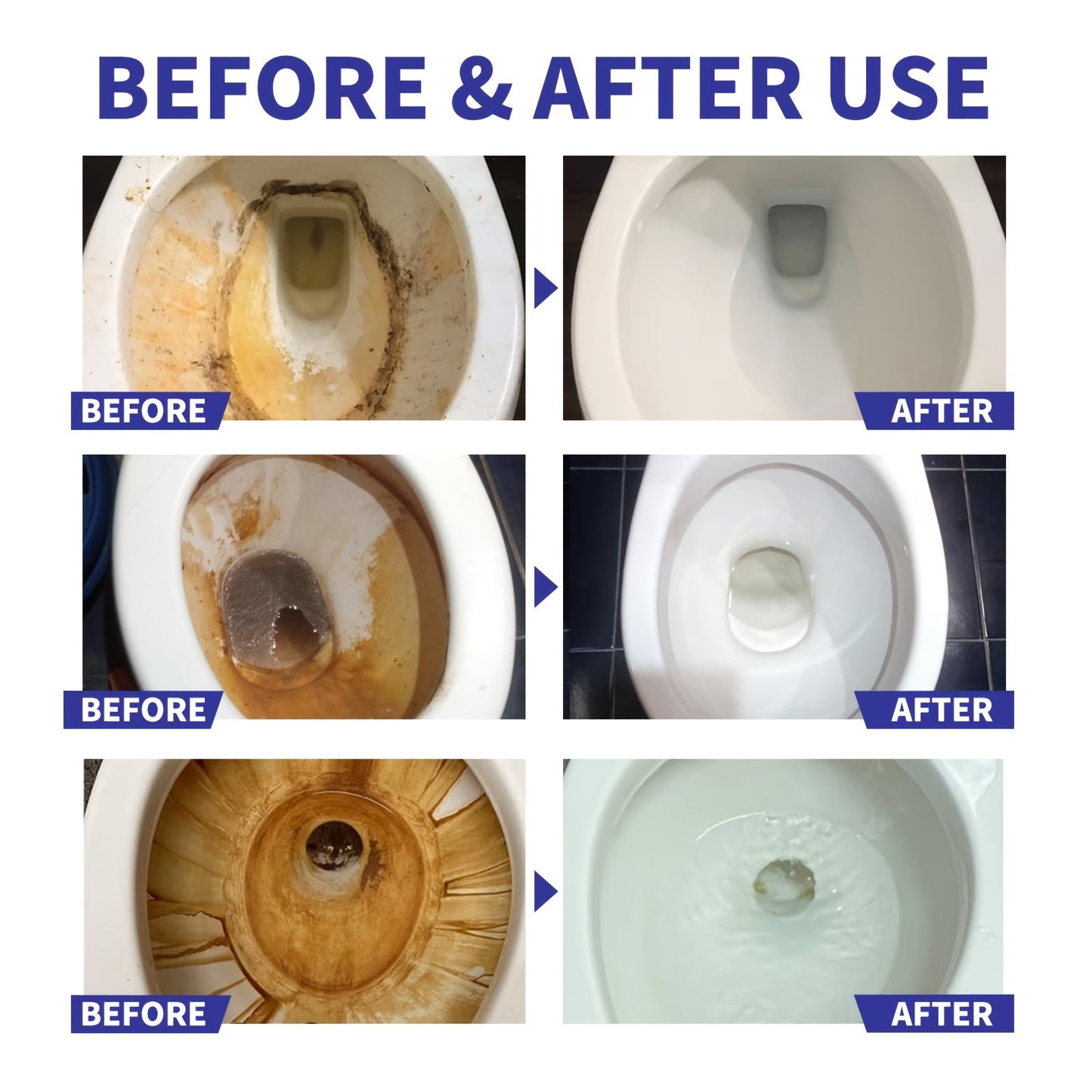 12 pieces of Automatic Toilet Bowl Cleaner: Easily brighten your bathroom, effectively remove tough stains, deodorize, and prevent scaling in your home.