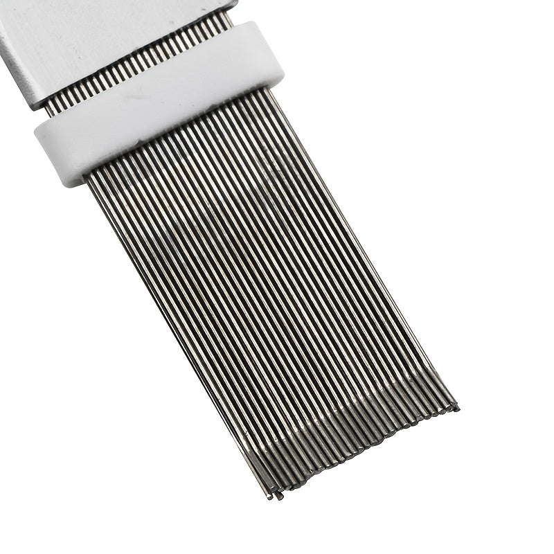 High-Quality Stainless Steel Fin Comb for Air Conditioner Condenser - No Electricity Required, Efficient Cleaning Tool